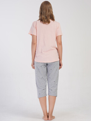 Купить Трикотажный костюм из футболки и капри VIENETTA 4081430495 в Украина в Lingerie.ua - Одяг для дому та відпочинку, Фото 3