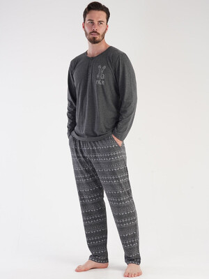 Купить Домашний комплект большого размера с длинным рукавом VIENETTA MAN 3040931849 в Украина в Lingerie.ua - Одяг для дому та відпочинку, Фото 2