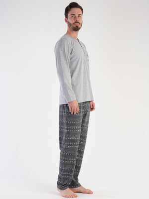 Купить Домашний комплект большого размера с длинным рукавом VIENETTA MAN 3040931849 в Украина в Lingerie.ua - Одяг для дому та відпочинку, Фото 10