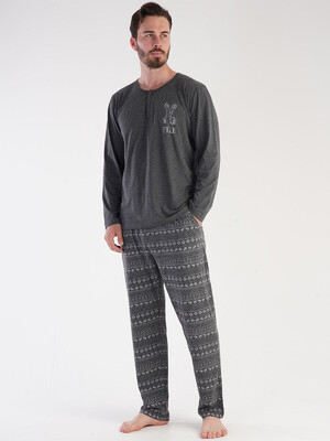 Купить Домашний комплект большого размера с длинным рукавом VIENETTA MAN 3040931849 в Украина в Lingerie.ua - Одяг для дому та відпочинку, Фото 9