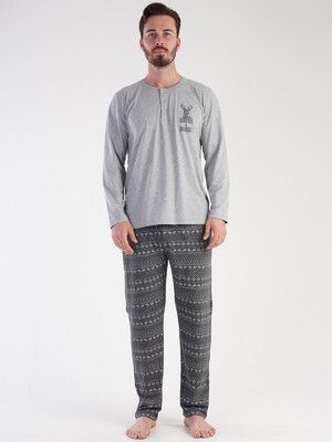 Купить Домашний комплект большого размера с длинным рукавом VIENETTA MAN 3040931849 в Украина в Lingerie.ua - Одяг для дому та відпочинку, Фото 8