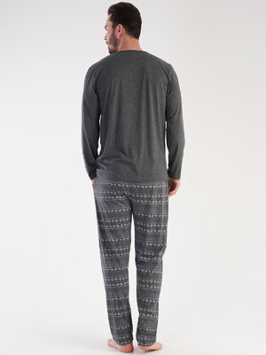 Купить Домашний комплект большого размера с длинным рукавом VIENETTA MAN 3040931849 в Украина в Lingerie.ua - Одяг для дому та відпочинку, Фото 6