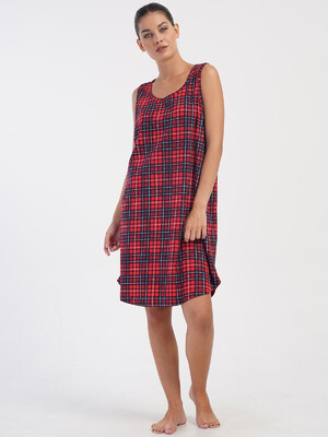 Купить Хлопковая туника большого размера без рукавов VIENETTA 4070343029 в Украина в Lingerie.ua - Одяг для дому та відпочинку, Фото 2