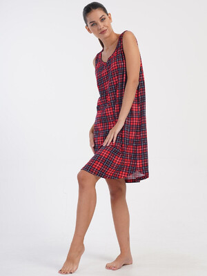 Купить Хлопковая туника большого размера без рукавов VIENETTA 4070343029 в Украина в Lingerie.ua - Одяг для дому та відпочинку, Фото 4