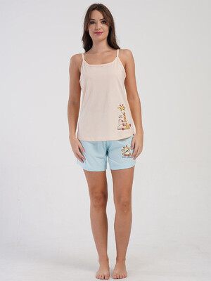 Купить Хлопковый комплект из майки и шорт VIENETTA 4084130000 в Украина в Lingerie.ua - Одяг для дому та відпочинку, Фото 6