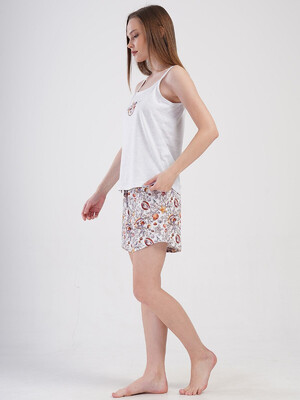 Купить Бавовняний комплект із майки та шортів VIENETTA 4082071784 в Украина в Lingerie.ua - Одяг для дому та відпочинку, Фото 8