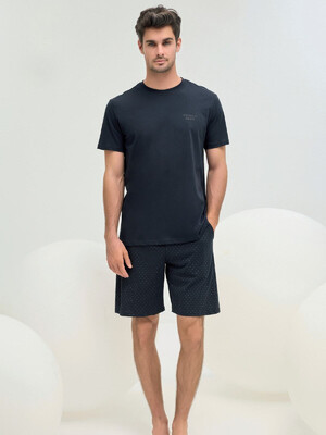 Купить Бавовняний комплект чоловічий з футболки та ішортів SVMAN 9563 в Украина