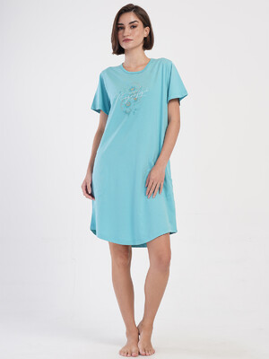 Хлопковая туника большого размера с коротким рукавом VIENETTA 4053530000