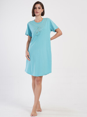 Купить Бавовняна туніка великого розміру з коротким рукавом VIENETTA 4053530000 в Украина в Lingerie.ua - Одяг для дому та відпочинку, Фото 11