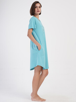 Купить Бавовняна туніка великого розміру з коротким рукавом VIENETTA 4053530000 в Украина в Lingerie.ua - Одяг для дому та відпочинку, Фото 10