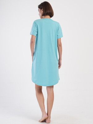 Купить Бавовняна туніка великого розміру з коротким рукавом VIENETTA 4053530000 в Украина в Lingerie.ua - Одяг для дому та відпочинку, Фото 8