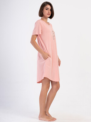 Купить Бавовняна туніка великого розміру з коротким рукавом VIENETTA 4053530000 в Украина в Lingerie.ua - Одяг для дому та відпочинку, Фото 6