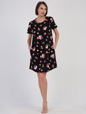 Купить Хлопковая туника большого размера с карманами VIENETTA 4090976826 в Украина