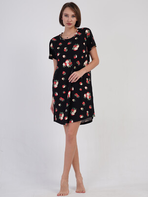 Купить Хлопковая туника большого размера с карманами VIENETTA 4090976826 в Украина в Lingerie.ua - Одяг для дому та відпочинку, Фото 8