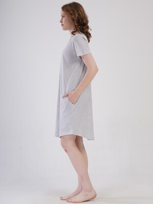 Купить Хлопковая туника с коротким рукавом VIENETTA 4080322838 в Украина в Lingerie.ua - Одяг для дому та відпочинку, Фото 3