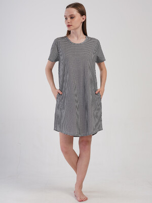 Купить Хлопковая туника большого размера с коротким рукавом VIENETTA 4100956331 в Украина в Lingerie.ua - Одяг для дому та відпочинку, Видео