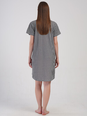 Купить Хлопковая туника большого размера с коротким рукавом VIENETTA 4100956331 в Украина в Lingerie.ua - Одяг для дому та відпочинку, Фото 4