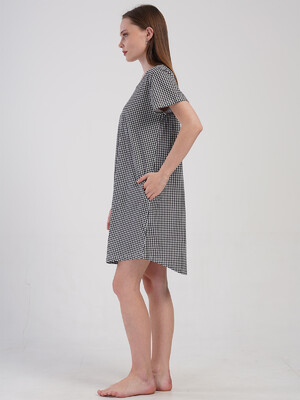 Купить Хлопковая туника большого размера с коротким рукавом VIENETTA 4100956331 в Украина в Lingerie.ua - Одяг для дому та відпочинку, Фото 6