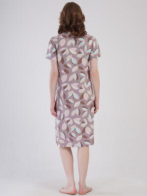 Купить Хлопковый халат на молнии с коротким рукавом VIENETTA 4091320821 в Украина в Lingerie.ua - Одяг для дому та відпочинку, Фото 5