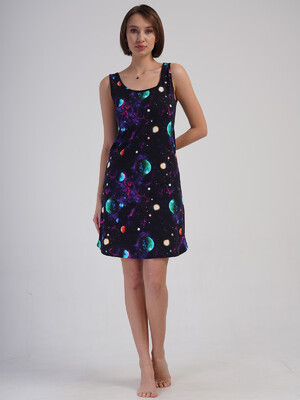 Купить Хлопковая летняя домашняя туника VIENETTA 4083610251 в Украина в Lingerie.ua - Одяг для дому та відпочинку, Видео