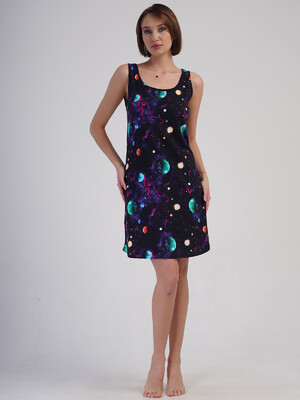 Купить Хлопковая летняя домашняя туника VIENETTA 4083610251 в Украина в Lingerie.ua - Одяг для дому та відпочинку, Фото 3