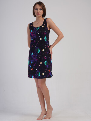 Купить Хлопковая летняя домашняя туника VIENETTA 4083610251 в Украина в Lingerie.ua - Одяг для дому та відпочинку, Фото 5