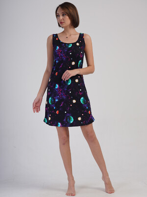 Купить Хлопковая летняя домашняя туника VIENETTA 4083610251 в Украина в Lingerie.ua - Одяг для дому та відпочинку, Фото 6