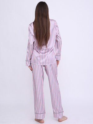 Купить Шелковая женская пижама классическая с длинным рукавом LINGERIE 170413  в Украина в Lingerie.ua - Одяг для дому та відпочинку, Фото 11