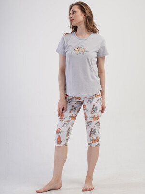 Купить Хлопковый комплект с бриджами VIENETTA 4081831781 в Украина в Lingerie.ua - Одяг для дому та відпочинку, Фото 10