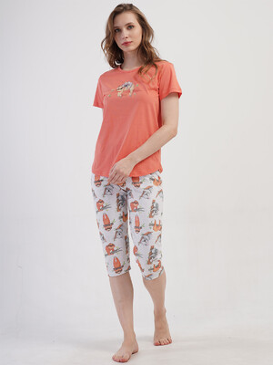 Купить Хлопковый комплект с бриджами VIENETTA 4081831781 в Украина в Lingerie.ua - Одяг для дому та відпочинку, Фото 9