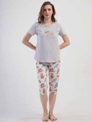 Купить Хлопковый комплект с бриджами VIENETTA 4081831781 в Украина в Lingerie.ua - Одяг для дому та відпочинку, Фото 7