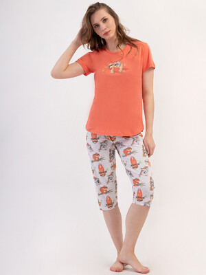 Купить Хлопковый комплект с бриджами VIENETTA 4081831781 в Украина в Lingerie.ua - Одяг для дому та відпочинку, Фото 4