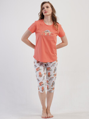 Купить Хлопковый комплект с бриджами VIENETTA 4081831781 в Украина в Lingerie.ua - Одяг для дому та відпочинку, Фото 3