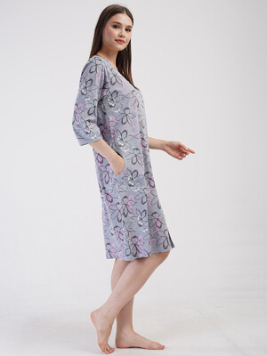 Купить Хлопковый халат на молнии VIENETTA 4082455598 в Украина в Lingerie.ua - Одяг для дому та відпочинку, Фото 3