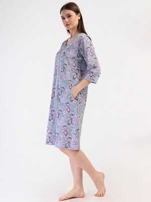 Купить Хлопковый халат на молнии VIENETTA 4082455598 в Украина в Lingerie.ua - Одяг для дому та відпочинку, Фото 8