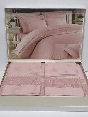 Купить Двуспальный комплект постельного белья MAISON D`OR Terry Roesia Jacquard в Украина