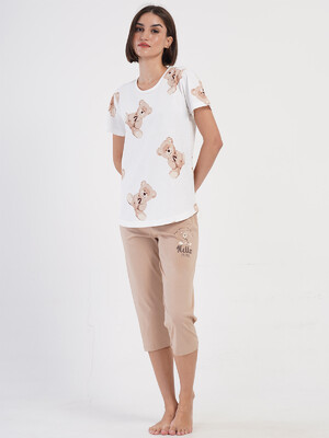 Купить Хлопковый летний комплект с капри VIENETTA 4070950566  в Украина в Lingerie.ua - Одяг для дому та відпочинку, Фото 5