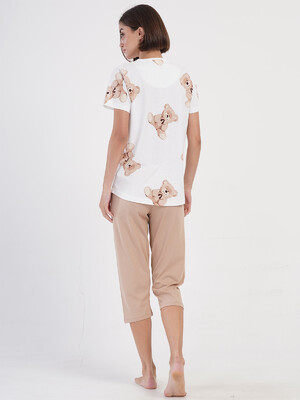 Купить Хлопковый летний комплект с капри VIENETTA 4070950566  в Украина в Lingerie.ua - Одяг для дому та відпочинку, Фото 6