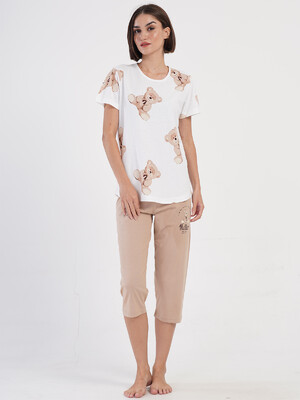 Купить Хлопковый летний комплект с капри VIENETTA 4070950566  в Украина в Lingerie.ua - Одяг для дому та відпочинку, Фото 7