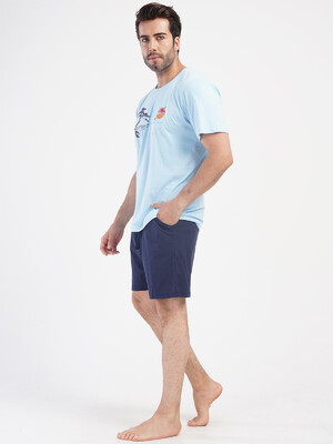 Купить Бавовняний літній костюм чоловічий з шортами VIENETTA MAN 4051340000 в Украина в Lingerie.ua - Одяг для дому та відпочинку, Фото 14