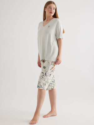 Купить Бавовняний комплект великого розміру з капрі HAYS 50509 в Украина в Lingerie.ua - Одяг для дому та відпочинку, Фото 3