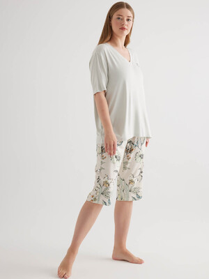 Купить Бавовняний комплект великого розміру з капрі HAYS 50509 в Украина в Lingerie.ua - Одяг для дому та відпочинку, Фото 8