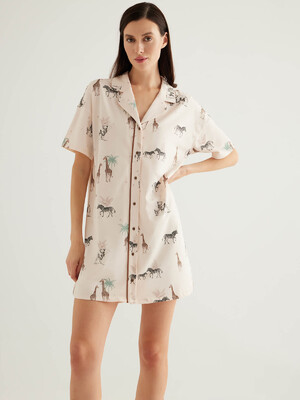 Купить Хлопковый халат женский на пуговицах HAYS 50321 в Украина в Lingerie.ua - Одяг для дому та відпочинку, Фото 2