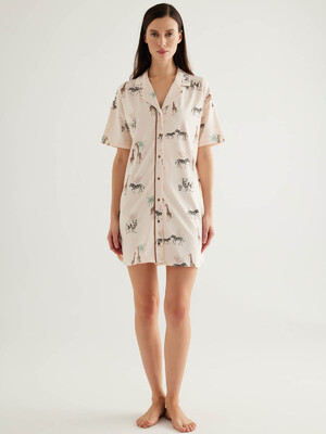 Купить Хлопковый халат женский на пуговицах HAYS 50321 в Украина в Lingerie.ua - Одяг для дому та відпочинку, Фото 3