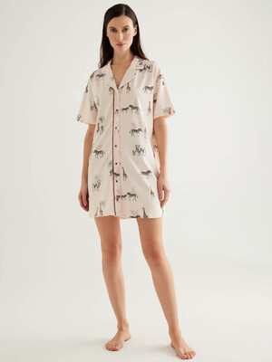 Купить Хлопковый халат женский на пуговицах HAYS 50321 в Украина в Lingerie.ua - Одяг для дому та відпочинку, Фото 4