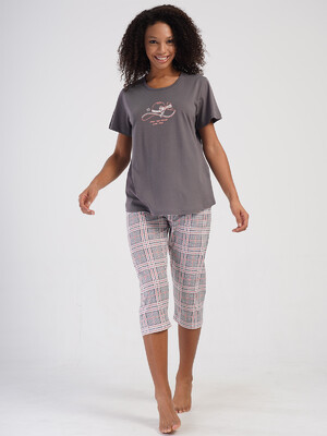 Купить Хлопковый летний комплект большого размера VIENETTA 4070872057 в Украина в Lingerie.ua - Одяг для дому та відпочинку, Видео