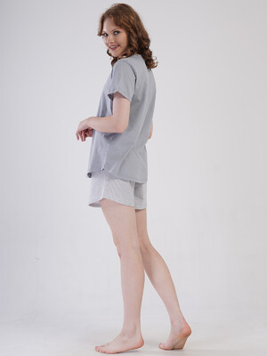 Купить Бавовняний комплект жіночий з футболки та шортів VIENETTA 4080282838 в Украина в Lingerie.ua - Одяг для дому та відпочинку, Фото 9