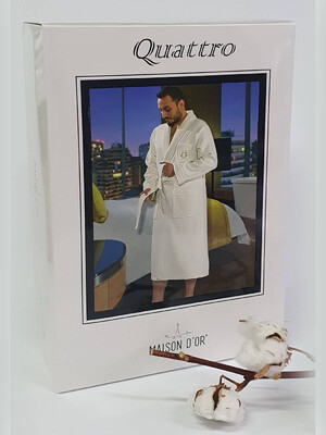 Халат мужской вафельный MAISON D'OR Quattro в подарочной коробке