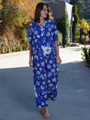 Купить Літній жіночий костюм із сорочки та штанів VIENETTA PLUS 4092691975 в Украина в Lingerie.ua - Одяг для дому та відпочинку, Фото 3