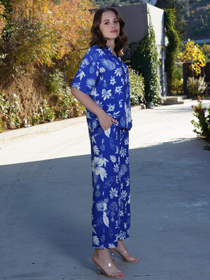 Купить Літній жіночий костюм із сорочки та штанів VIENETTA PLUS 4092691975 в Украина в Lingerie.ua - Одяг для дому та відпочинку, Фото 5